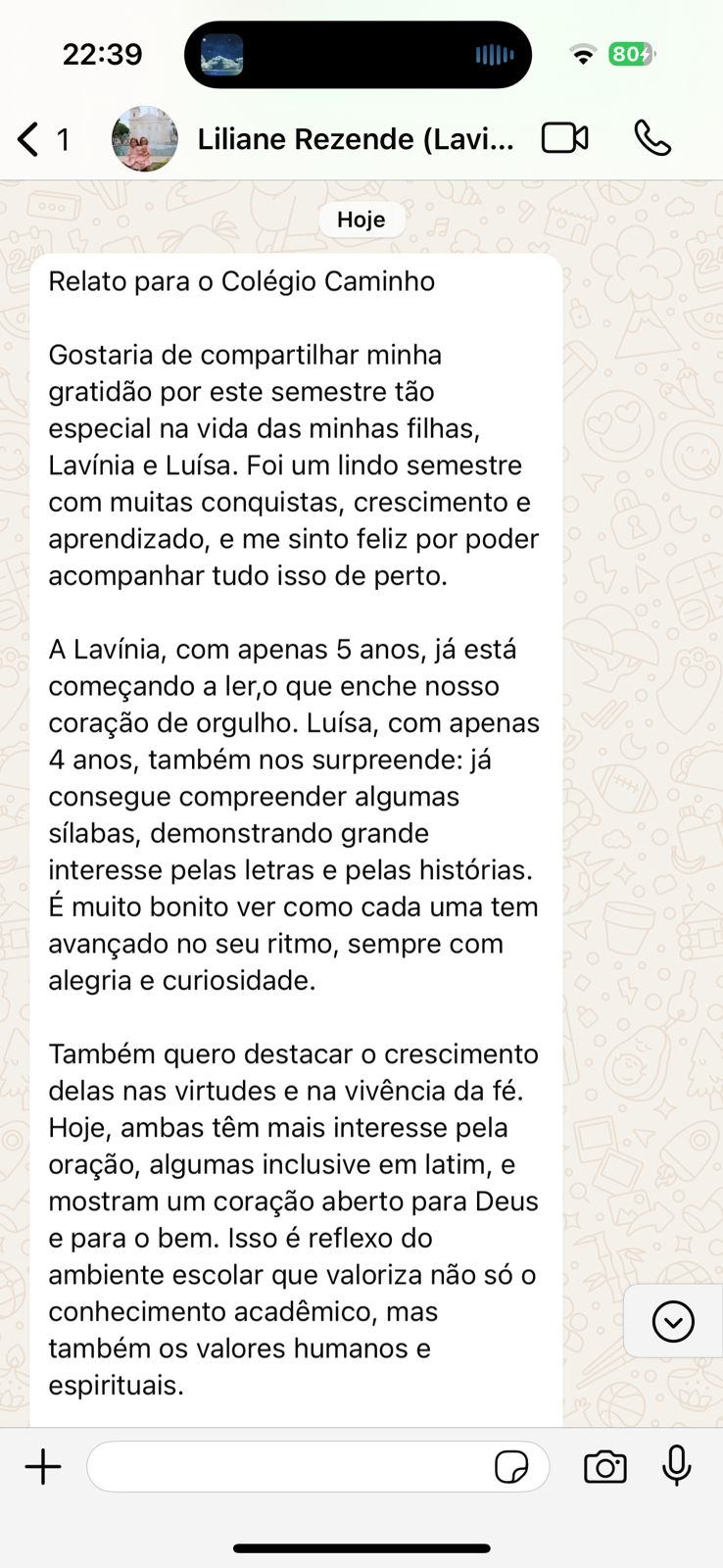 Depoimento 1